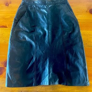 Vintage leather Forenza skirt